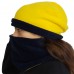 Berselüx 3023 Sarı lacivert çift taraflı polar boyunluk bere set ( Unisex ) Kadın, Erkek