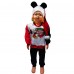 Berselüx Merry Christmas Miki Baskılı Penye Unisex Kız,Erkek Çocuk Eşofman Tk. 3'lü Set.