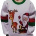 Berselüx Noel Baba ve Geyik Baskılı Penye Unisex Kız-Erkek Çocuk Eşofman Takımı 3'lü Set. 1-8 Yaş.