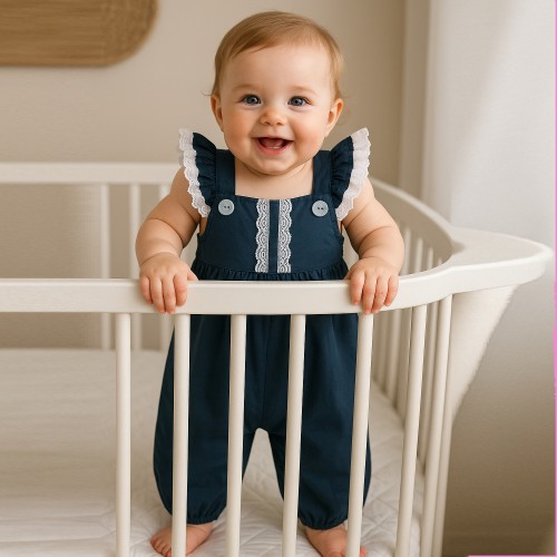 Berselüx Dantel Rüyası Kız Çocuk Askılı Dantelli Tulum-Petrol Mavi Renk (0-4 Yaş ) Berselüx Dantel Rüyası Kız Çocuk Askılı Dantelli Tulum-Petrol Mavi Renk (0-4 Yaş )