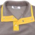 Berselüx Unisex Çocuk Polar Sweatshirt  Gri, Sarı, Yarım Balıkçı Yaka, Kanguru Cepli Çıtçıtlı  1- 8 Yaş