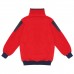 Berselüx Kamp Kırmızı,Lacivert Çıtçıtlı Kız-Erkek Çocuk Unisex Outdoor Polar Sweatshirt. Deri Detaylı. 1-8 Yaş