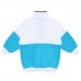 Berselüx Mazi Mavi, Beyaz Balıkçı Yaka Çıtçıtlı Kız-Erkek Çocuk Unisex Polar Sweatshirt 1-8 yaş