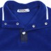Berselüx Gökyüzü- Balıkçı Yaka Çıtçıtlı Kız-Erkek Çocuk Unisex Polar Sweatshirt. Sax Mavi, Beyaz. 1-8 Yaş 