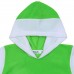 Berselüx Çocuk Polar Sweatshirt Fıstık Yeşili, Beyaz Kapüşonlu, Kanguru Cepli Kız-Erkek Unisex 1-8 Yaş