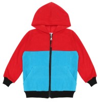 Berselüx Trabzon Tam Boy Fermuarlı, Kapüşonlu Unisex Kız-Erkek Çocuk Polar Sweatshirt, Turkuaz, Kırmızı, Siyah 1-8 Yaş