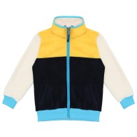Berselüx Kanarya Tam Boy Fermuarlı Yarım Balıkçı Yaka, Cepli Unisex Kız-Erkek Çocuk Polar Sweatshirt, Sarı, Lacivert, Beyaz 1-8 Yaş