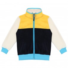 Berselüx Kanarya Tam Boy Fermuarlı Yarım Balıkçı Yaka, Cepli Unisex Kız-Erkek Çocuk Polar Sweatshirt, Sarı, Lacivert, Beyaz 1-8 Yaş