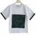 Berselüx Çocuk Şort Tshirt İkili Takım Yeşil Beyaz Baskılı Kısa Kollu Unisex 2022 Yaz 