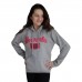 Berselüx Çocuk Penye Sweatshirt  2İplik Şardonlu, Nakışlı, Kanguru Cepli, Kapüşonlu. Unisex, Kız-Erkek, Gri Melanj 
