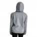 Berselüx Çocuk Penye Sweatshirt  2İplik Şardonlu, Nakışlı, Kanguru Cepli, Kapüşonlu. Unisex, Kız-Erkek, Gri Melanj 