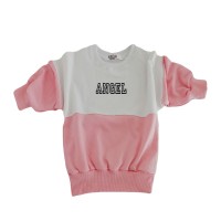 Berselüx Angel Baskılı Kız-Erkek Çocuk Unisex  Bisiklet Yaka Penye Sweatshirt (1-8 Yaş) 