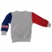 Berselüx Tavşan Baskılı Kız-Erkek Çocuk Unisex Bisiklet Yaka Penye Sweatshirt Gri (1-6 yaş) 