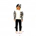 Berselüx Kız Çocuk Leopar Polar Sweatshirt-Termal Tayt Takım 1-10 Yaş için